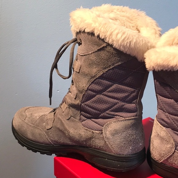 COLUMBIA snow boots “EUC” Sz 8 Gray - Picture 3 of 7